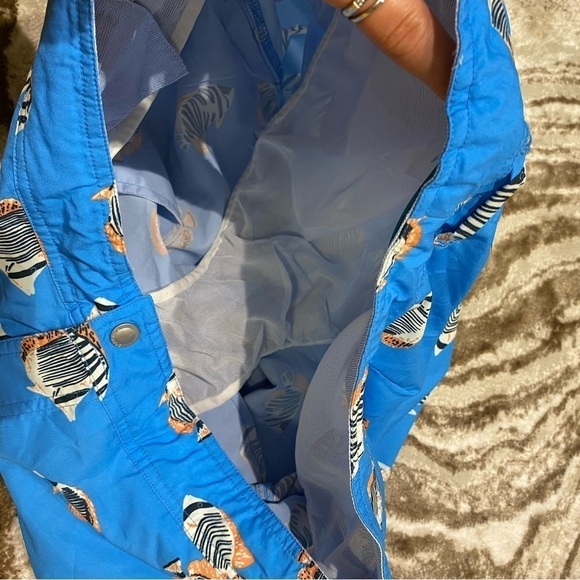 Bonobos Men’s Fish Swim Trunks Blue Size 35 Vacation Beach Swimming - Picture 8 of 9